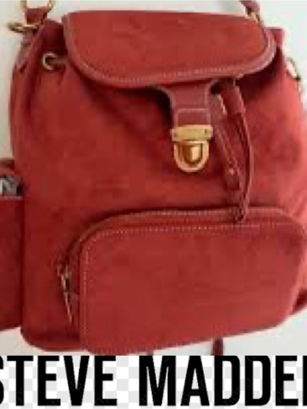 Steve Madden faux suede drawstring backpack ❤️ NWT